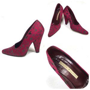Diego Dolcini made Italy Satin/Leather Vamp Pumps